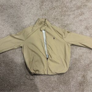 Polo by Ralph Lauren Tan Lightweight Jacket Nacy Blue Logo